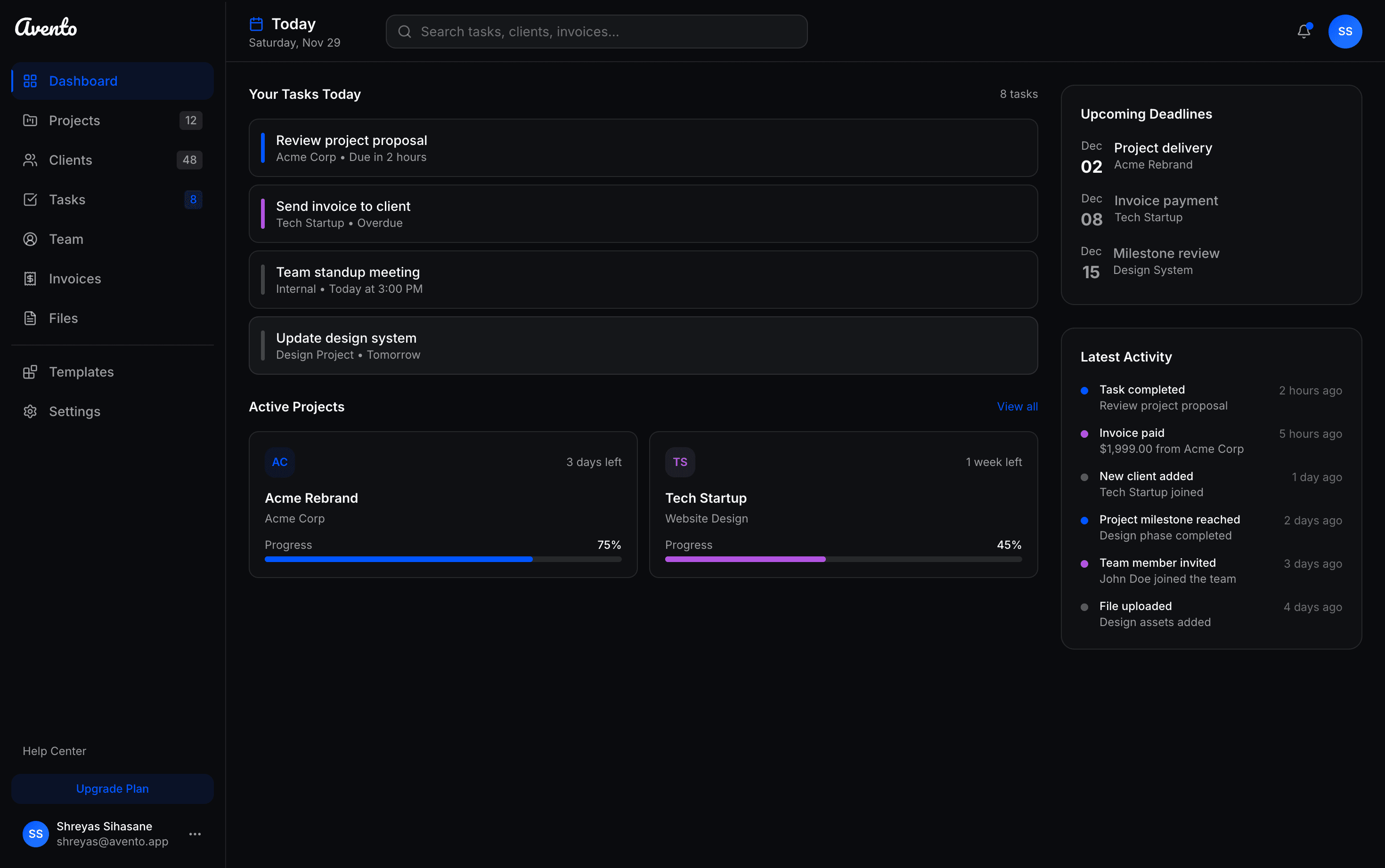 Dashboard Preview